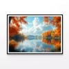 Autumn, Lake & Trees  Print 100% Australian Made 120x90cm  (Poster)