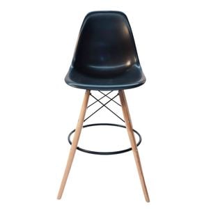 Sk Designer Living | Replica Eames Dsw Stool | Plastic & Natural - Black