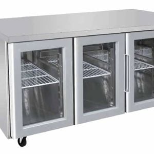 Atosa GLASS THREE DOOR COOLING FRIDGE TABLE 1795 MM EPF3731
