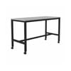Olg Axis Bar Leaner Black Frame White Top L1800mm X W600mm