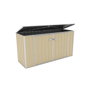 Absco Sheds 2.26mW x 0.78mD x 1.15mH Classic Cream Wheelie Bin Cover