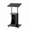 Artiss Mobile Podium Stand with Lockable Wheels Height Adjustable Laptop Desk Black