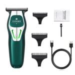 NNEOBA Professional Cordless Hair Clipper  T Blade 0mm Bald Trimmer Green