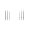 6pc Target Swiss Dart Point Pocket Size 40mm - Silver