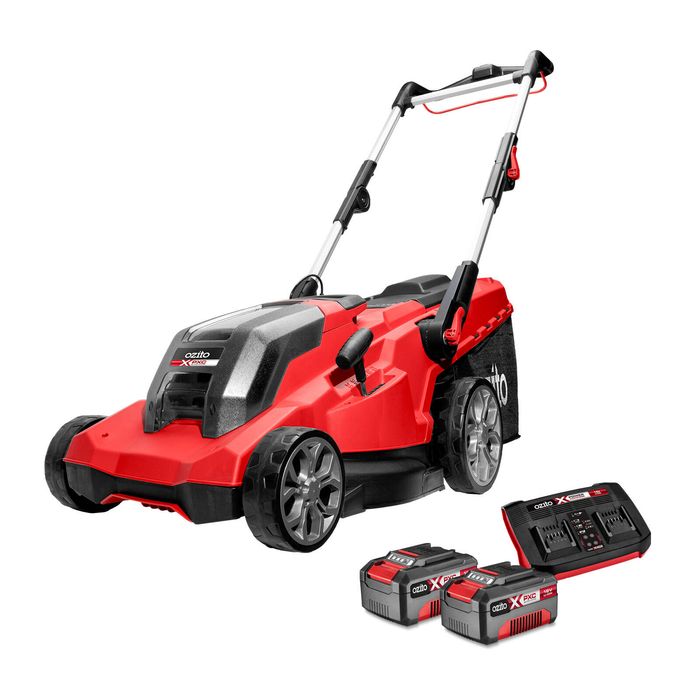 Ozito PXC 36V (2x18V) 410mm Brushless Lawn Mower 4.0Ah Kit PBMK-4041