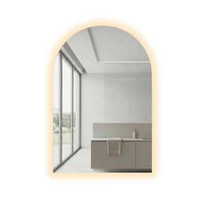 Barelli 900 x 600mm Signature High Specification Frameless Arch Rear-Lit LED Mirror