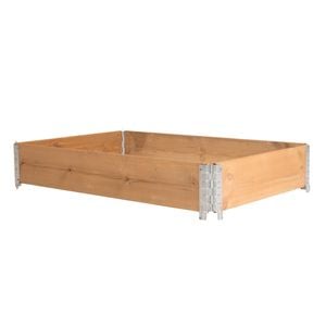 Backyard Farmer 1200 x 800 x 200mm Brown Timber Raised Garden Bed