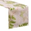 CottonMore 100% Cotton Sateen Dining Table Runner 190x31cm Leaves