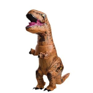 T-Rex Inflatable Halloween Costume for Teens Jurassic World Dinosaur Suit with Fan, TEEN