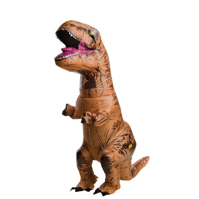 T-Rex Inflatable Halloween Costume for Teens Jurassic World Dinosaur Suit with Fan, TEEN
