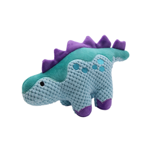 Happy Tails 28 x 11 x 14.5cm Blue Durable Dinosaur Dog Toy
