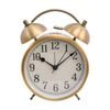 Lvd Cooper Metal Analogue Alarm Clock Bedroom Decor 16cm Black/white/gold