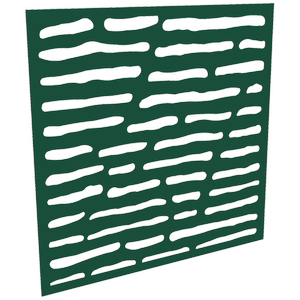 ProtectorAl 300 - 1200 x 300 - 1200mm Dark Green / Gloss White Slate Unframed Composite Deco Panel