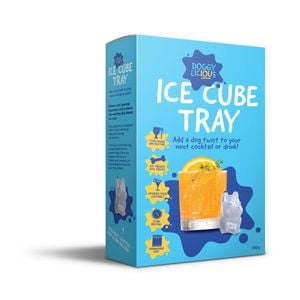 Doggylicious Ice Cube Tray, Dog Shaped, 6 Large Slow Melting Moulds