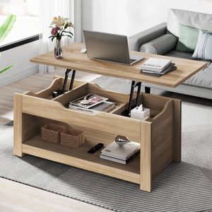 ALFORDSON Coffee Table Lift-Up Oak