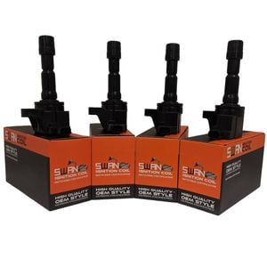 4-Pack SWAN Ignition Coils for Honda City, CR-Z Hybrid, Fit, Jazz (1.3L, 1.5L)