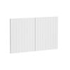 Kaboodle 900mm Provincial White V-Groove Med Rangehood Doors - 2 Pack
