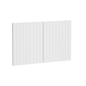 Kaboodle 900mm Provincial White V-Groove Med Rangehood Doors - 2 Pack