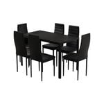 Artiss 7pcs Dining Table Set