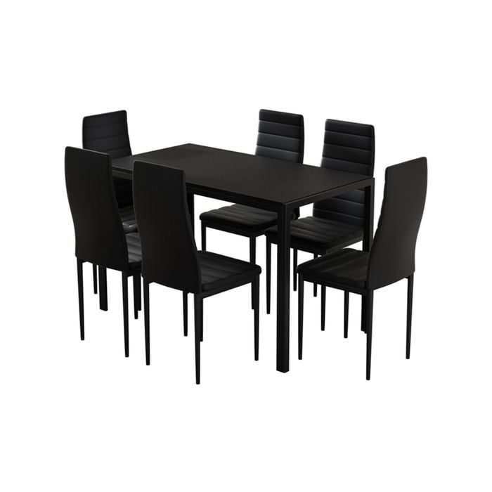 Artiss 7pcs Dining Table Set