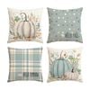 Catzon 4 Pcs Linen Throw Pillow Covers Autumn for Home