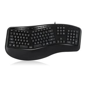 Adesso Color Illuminated Ergonomic Wired Keyboard [akb-150eb]