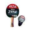 Stag 3 Star Table Tennis Racket (Multicolor) ITTF Approved Rubber | T.T Racquet| Pro Custom Designed Comfortable Grip Paddle