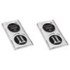2PK Cole & Mason Acrylic Salt & Pepper Mill Tray Storage Clear