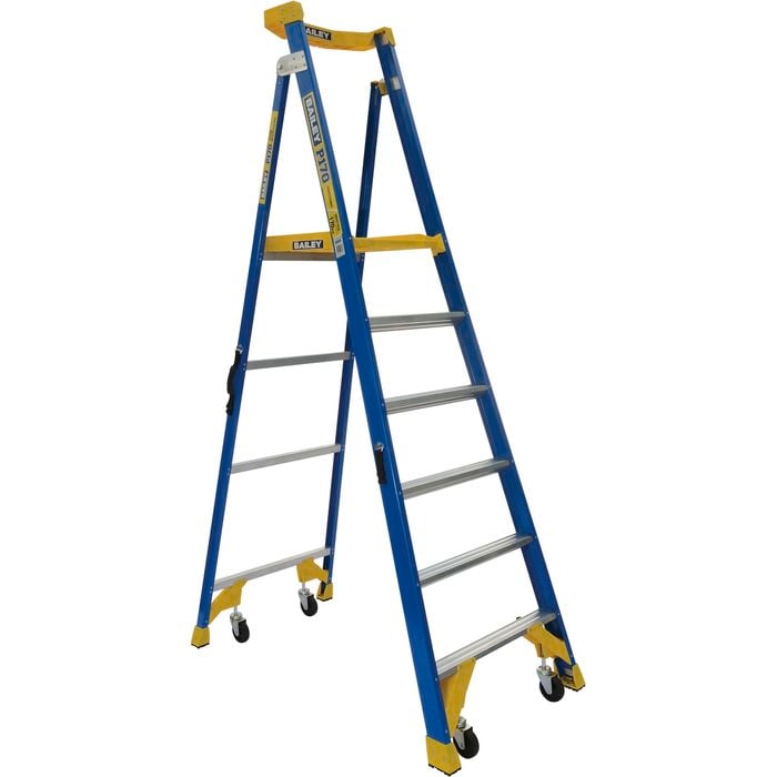 Bailey 6 Step P170-6 Fibreglass Job Station Platform Ladder
