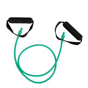 Resistance Tube with Handles - 130cm Exercise Band for Strength Training, Pilates - Green