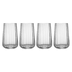 Tempa Esme Set of 4 Crystal Highball Tumblers Blush