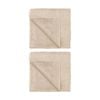 2PK Bambury Elvire 600gsm Soft Absorbent Cotton Bath Towel 68x137cm Neutrals