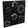 ProtectorAl 300 - 1200 x 300 - 1200mm Satin Black / Gloss Black Fireworks Unframed Composite Deco Panel