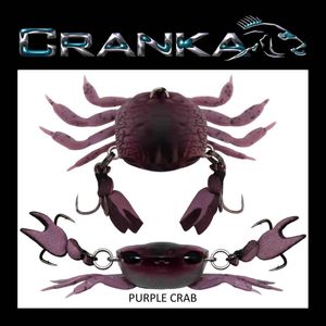 Cranka Crab Light 3.9g Hard Body Fishing Lure Purple Crab