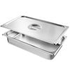 Vevor 4 Pack Hotel Pans Silver Stainless Steel with 0.8mm Thick for Full Size