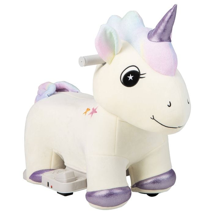 Costway Electric Unicorn Toy Kids Ride On Car W/music