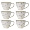 6pk Ecology Speckle 380ml Polka Coffee/tea Mug W/ Handle Round