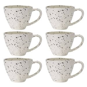 6pk Ecology Speckle 380ml Polka Coffee/tea Mug W/ Handle Round
