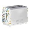 Laura Ashley Elveden 2 Slice Toaster White & Silver