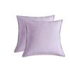 CleverPolly Twin Pack Vintage Washed Microfibre European Pillowcase - Lilac