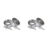 2x 2pc Olympic Ring Collars Pair For 50mm Weight Handle Bar Silver