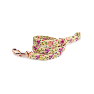 Holly & Co Nonna's Garden 125cm Stylish Velvet Dog Lead / Leash