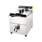 Apuro Single Tank Single Basket Induction Fryer 8Ltr