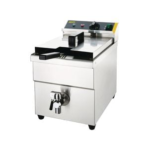 Apuro Single Tank Single Basket Induction Fryer 8ltr - Commercial Benchtop Deep Fryers (cp793-a)