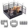 Advwin 8 Panel Pet Playpen Heavy-duty Dog Cage Pet Fence Pet Enclosure Cage