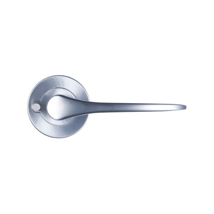 Schlage Satin Chrome Plate Moda Series Sofia Privacy Lever Set