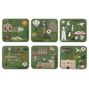 Ashdene Land Down Under Set Of 6 Coasters