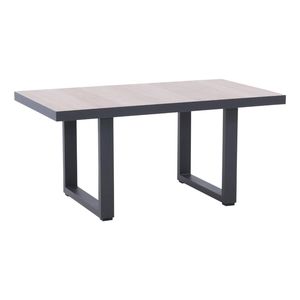 FurnitureOkay Sorrento Ceramic Outdoor Low Dining Table - Charcoal