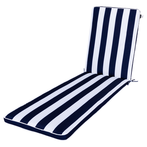 Mojo Cabana Stripe Navy Outdoor Sunlounge Cushion