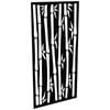 ProtectorAl 300-1200w x 1201-2400h Satin Black/Gloss Black Bamboo Unframed Composite Deco Panel